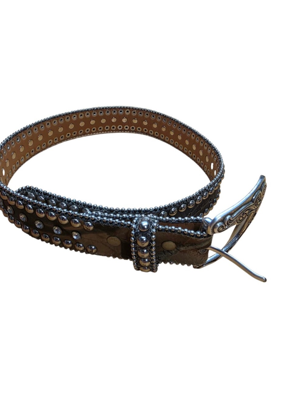 Nocona Girls Youth Camo Rhinestone Belt 22" Western Cowgirl Rodeo